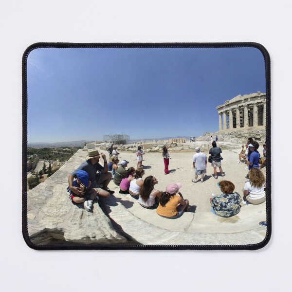 Item preview, Acropolis panorama with tourists during summer designed and sold by LuminusProject.