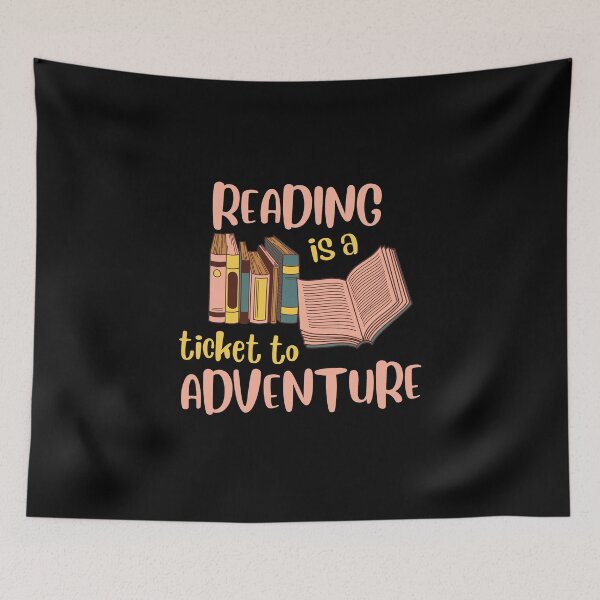 Item preview, Reading Is A Ticket To Adventure designed and sold by Joy Poddar.