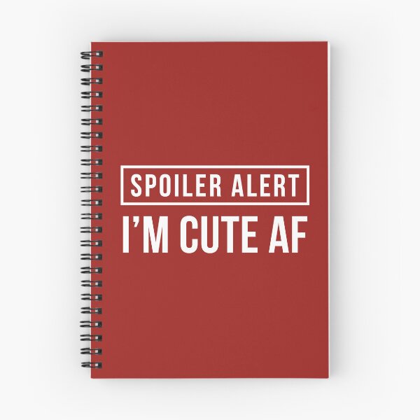 Item preview, Spoiler Alert - I'm Cute AF (Red BG) designed and sold by FilipeFerreira.
