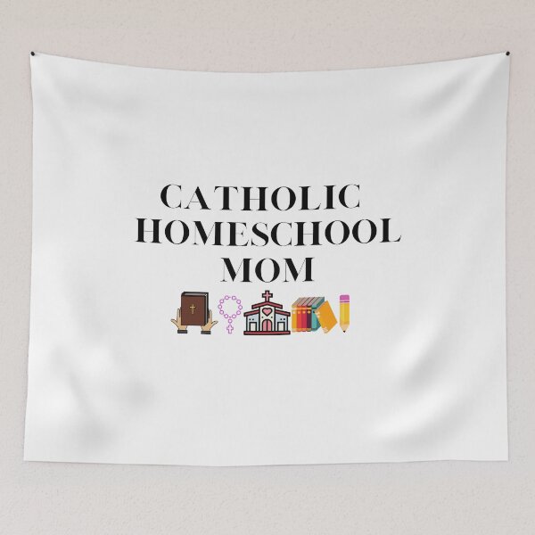 Item preview, Catholic Homeschool Mom designed and sold by SusurroBendito.