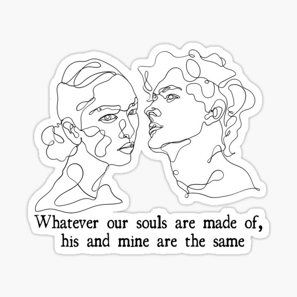 Wuthering Heights - lineart Sticker