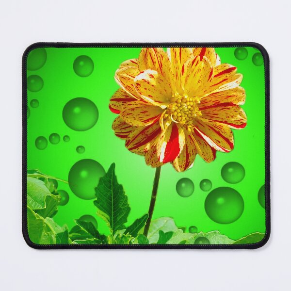Item preview, A yellow flower with drops of water and a green background designed and sold by Bigrow.