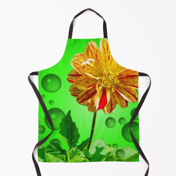 Item preview, A yellow flower with drops of water and a green background designed and sold by Bigrow.