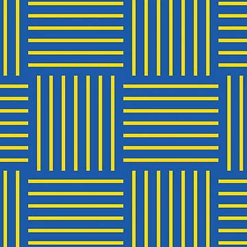 Vorschaubild zum Design Azure Blue and Yellow Abstract Stripe Geometric Pattern 100% Commission Donated To IRC Read Bio von ColorOfTheYears
