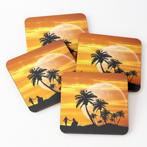 Item preview, Anime Love With Sunset And Palmes designed and sold by Alexandra Rty.