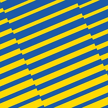 Vorschaubild zum Design Azure Blue and Yellow Diagonal Offset Stripe Pattern 100% Commission Donated To IRC Read Bio von ColorOfTheYears