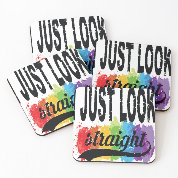 Item preview, I Just Look Straight   - Gay Pride designed and sold by MauveMoves.