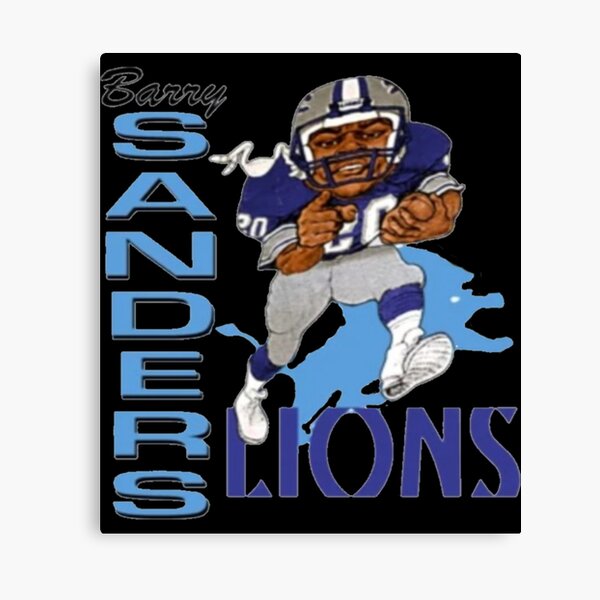 : Barry Sanders Rugby Player Handsome Art Poster Canvas