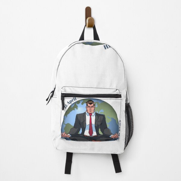 Item preview, Happy Earth Day - Man in suit meditating for the Global Awareness of the Earth designed and sold by The-Muse.