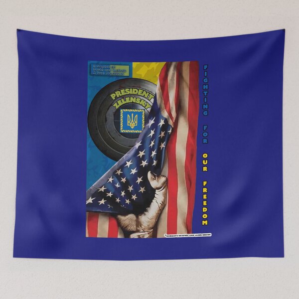 Item preview, Support Ukraine President Zelensky Fighting For Our Freedom David And Goliath designed and sold by DonaldsGraphics.