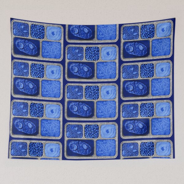 Item preview, Retro TV Dinner in Blue designed and sold by ElectricPopSpot.