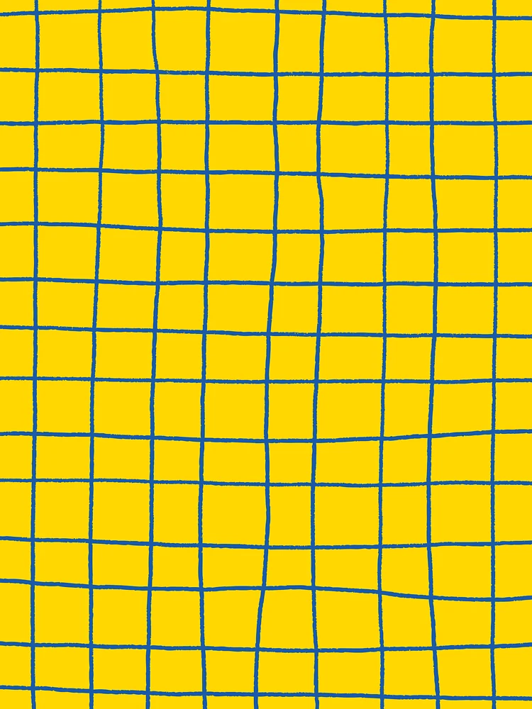 Thumbnail 6 von 6, Premium Oversized Pullover, Azure Blue and Yellow Thin Checkerboard Square Grid Pattern 100% Commission Donated To IRC Read Bio designt und verkauft von ColorOfTheYears.