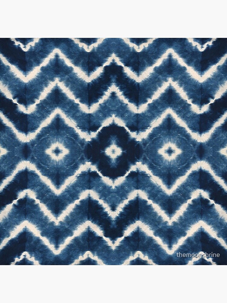 "Shibori, tie dye, indigo, hippie, mandala" Poster by themoonshrine