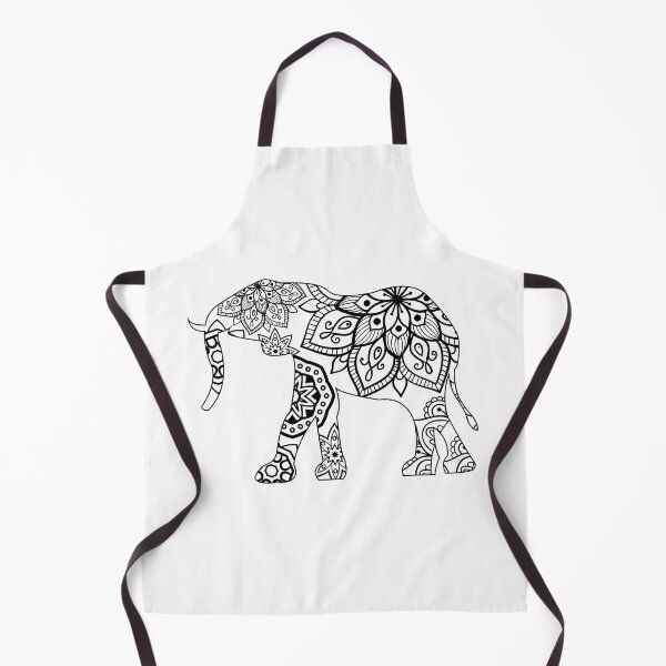 Item preview, Mandala Elephant for color on clothing designed and sold by Mandalaware.