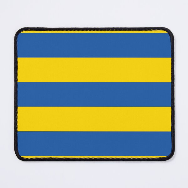 Item preview, Yellow Azure Blue Solid Color Horizontal Stripe Pattern 100% Commission Donated To IRC Read Bio designed and sold by ColorOfTheYears.