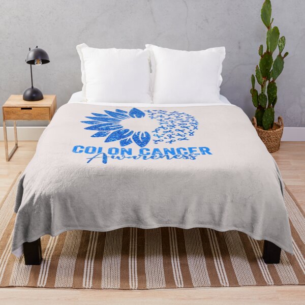 Item preview, Blue Sunflower Ribbon Tee Colon Cancer Awareness  designed and sold by Christmas222.