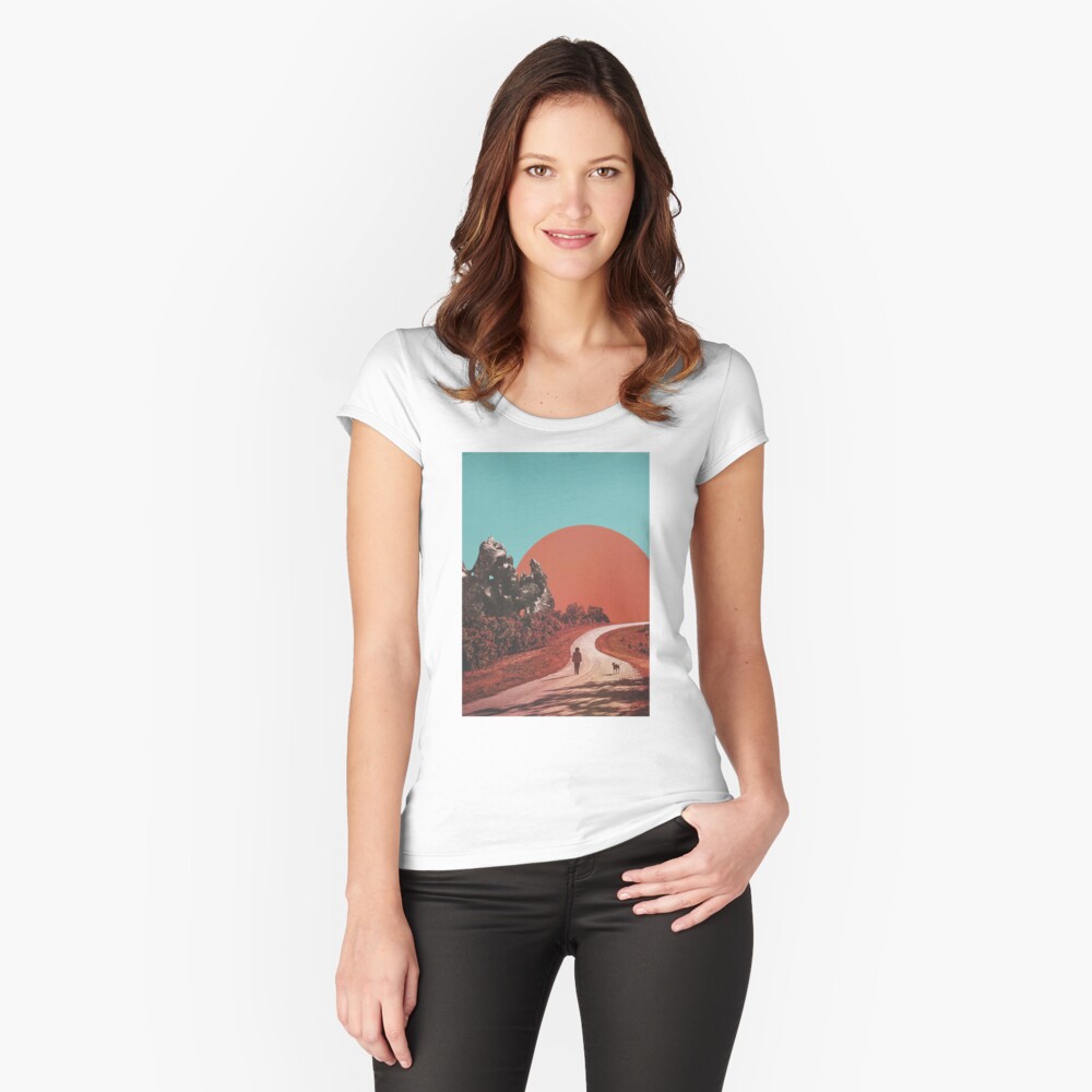 Item preview, Fitted Scoop T-Shirt designed and sold by headonclouds.