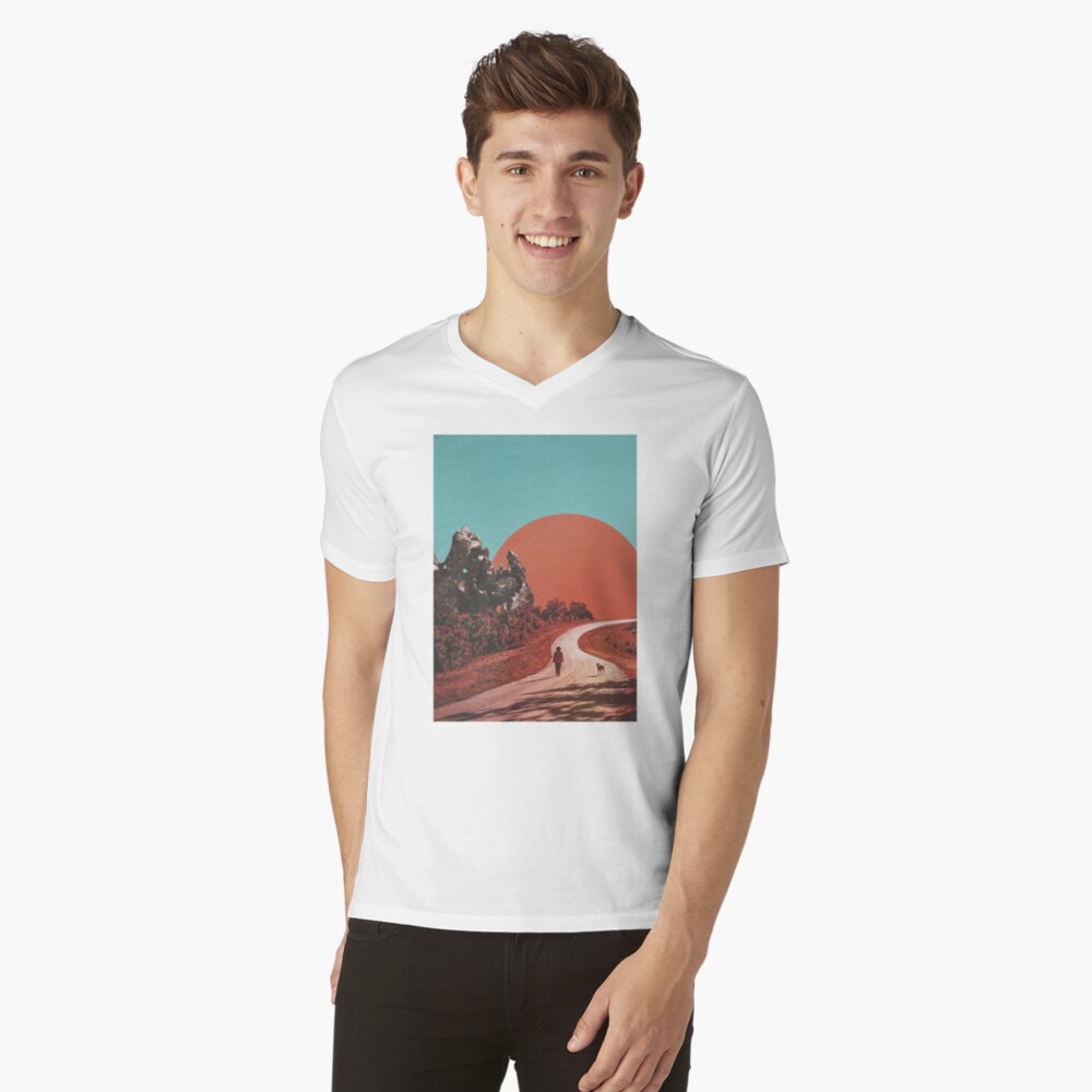 Item preview, V-Neck T-Shirt designed and sold by headonclouds.