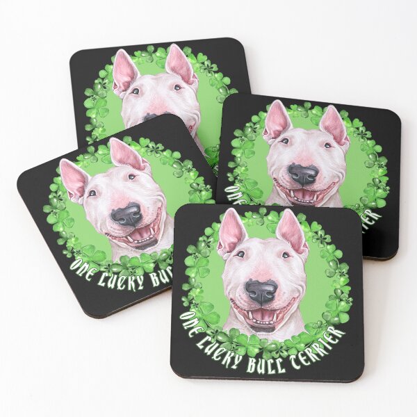 Item preview, One Lucky Bull Terrier Funny St. Patrick Dog  designed and sold by Cuddlythopia.