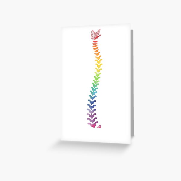 Item preview, Scoliosis Awareness Rainbow Butterfly Warrior Curved Spine designed and sold by Calico Forest.