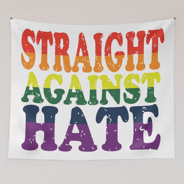Item preview, Straight Against Hate - Gay Pride designed and sold by MauveMoves.