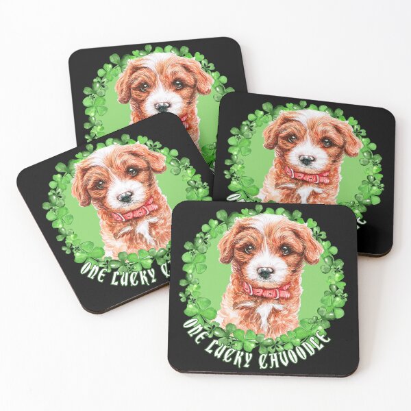 Item preview, One Lucky Cavoodle Funny St. Patrick Dog  designed and sold by Cuddlythopia.