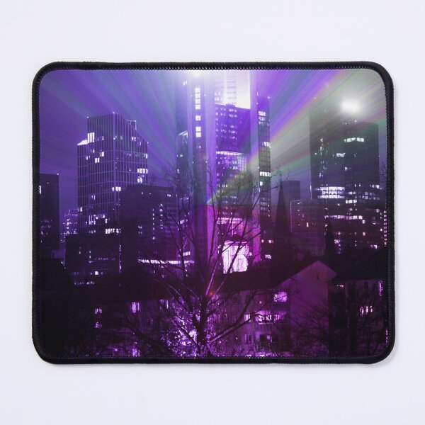 Item preview, City lights of Frankfurt am Main - purple designed and sold by MarionsArt.