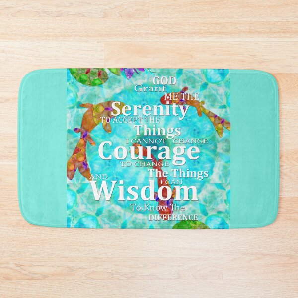 Item preview, Colorful Serenity Prayer Words With Koi Fish Pond by Sharon Cummings designed and sold by Sharon Cummings Art.