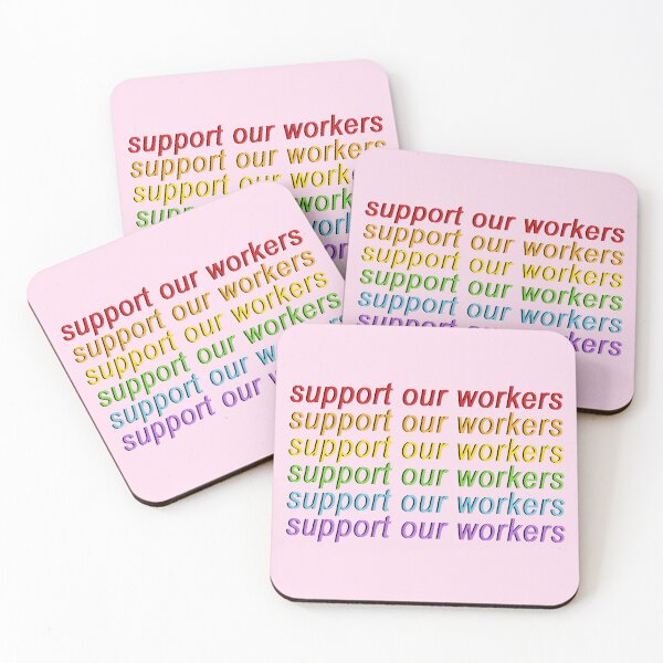 Item preview, Support Our Workers designed and sold by voltzandvoices.