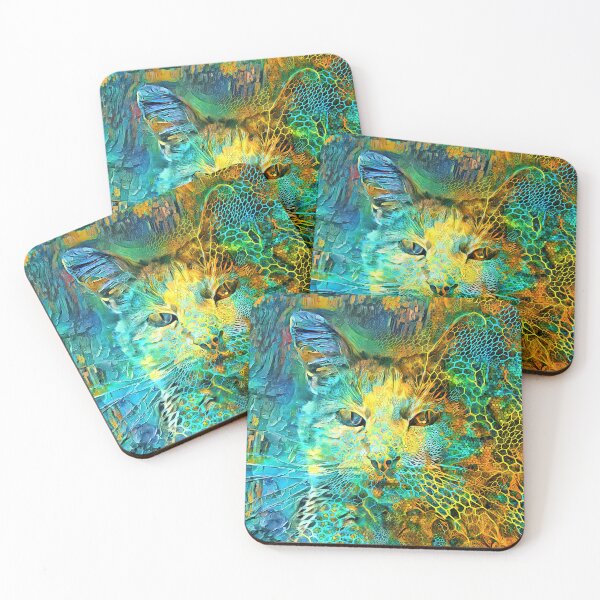 Item preview, Abstract Art | Deep Style abstraction cat designed and sold by blackhalt.