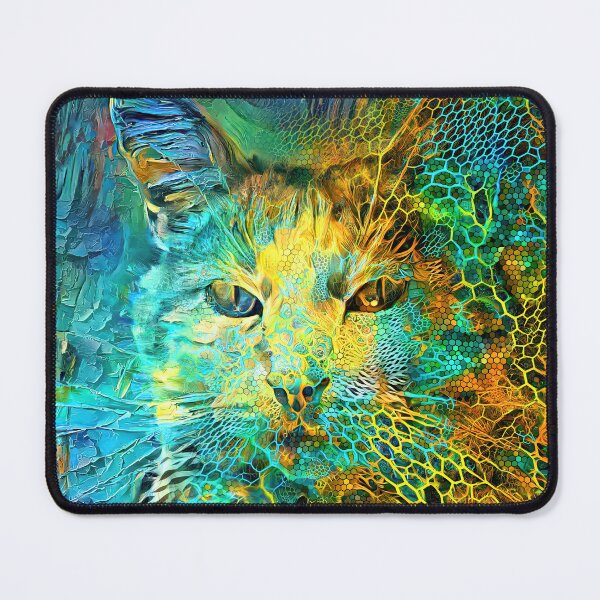 Item preview, Abstract Art | Deep Style abstraction cat designed and sold by blackhalt.
