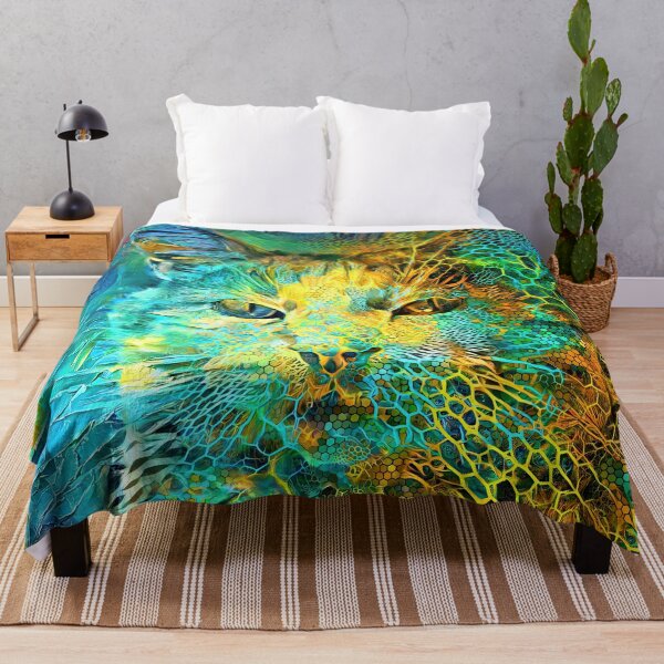 Item preview, Abstract Art | Deep Style abstraction cat designed and sold by blackhalt.