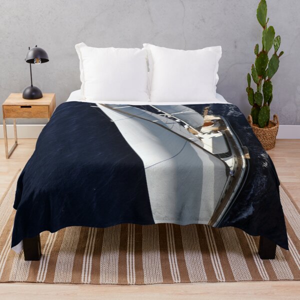 Item preview, aerial shot of sailboat sailing designed and sold by laikaincosmos.