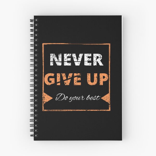 Item preview, Never give up designed and sold by THE MID.