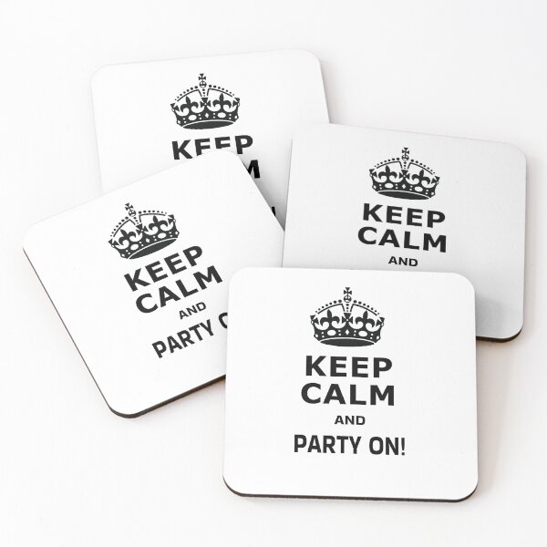 Item preview, Keep Calm and Party On! designed and sold by vanedwards5150.