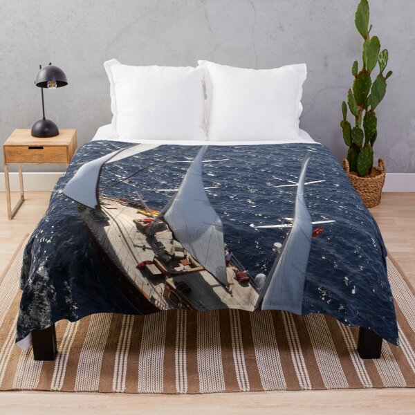 Item preview, big sailboat sailing designed and sold by laikaincosmos.