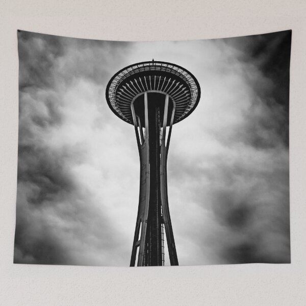 Item preview, Travel Wall Tapestry Space Needle in Seattle, Cascadia Washington designed and sold by travel101.