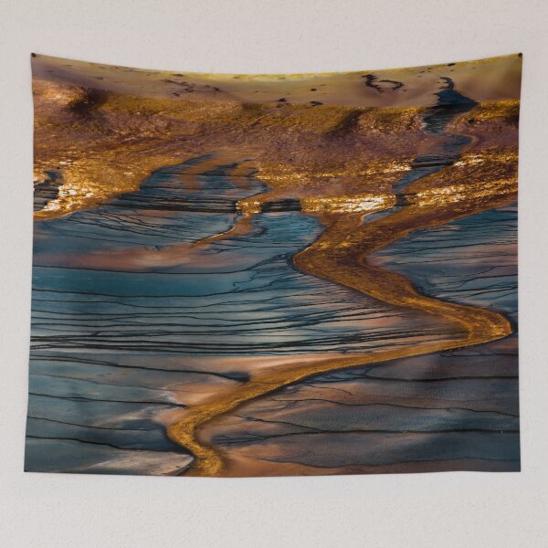 Item preview, Forest Fog Travel Trees - Landscape - Grand Prismatic Spring - Yellowstone - Wyoming designed and sold by travel101.