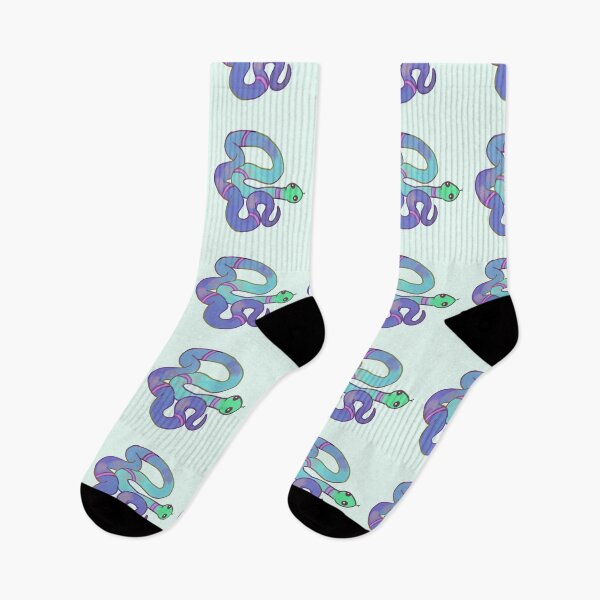 Item preview, Cute watercolor blue snake  designed and sold by Mayarart.