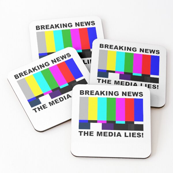 Item preview, Breaking News - The Media Lies! designed and sold by DimensionFour.