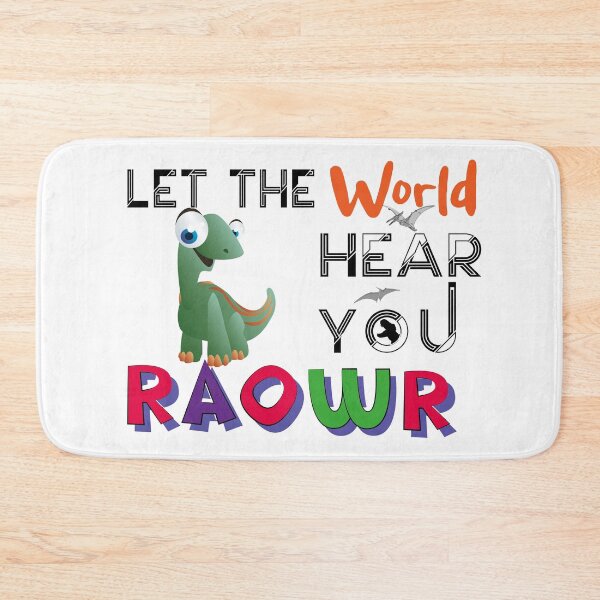Item preview, Let The World Hear You (Roawr)-Adorable Dinosaur designed and sold by podekom.