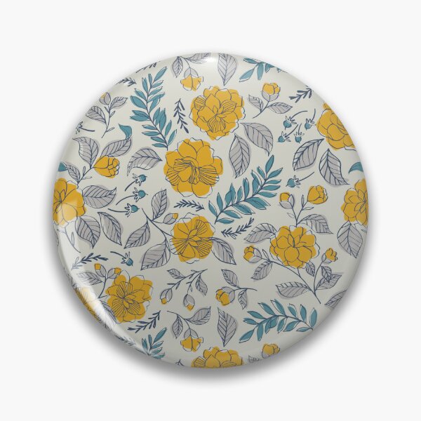 Item preview, Camellia Mustard & Grey designed and sold by ldpapers.
