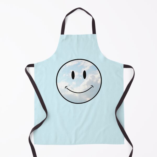 Item preview, cloud background vintage classic Smiley Face Black Outline  designed and sold by opptop.