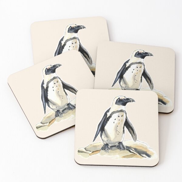 Item preview, African Penguin Watercolor designed and sold by PainAndBrushes.