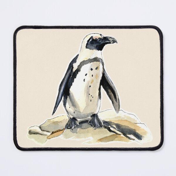 Item preview, African Penguin Watercolor designed and sold by PainAndBrushes.
