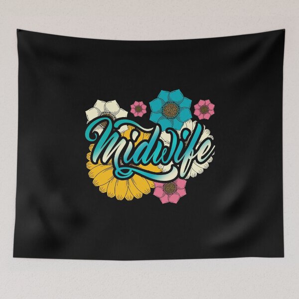 Item preview, Doula Flowers Midwifery Pregnancy Support Midwife designed and sold by bestshirtdesign.