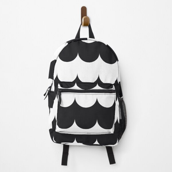 Item preview, Black and White Scalloped Modern Pattern designed and sold by greenoriginals.