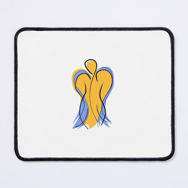 Item preview, Peace for Ukrain - Angel in blue & yellow designed and sold by DoJoAbstractArt.