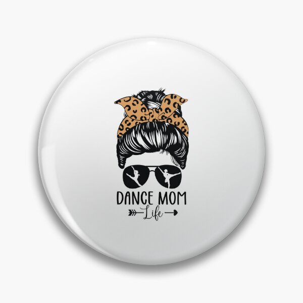 Artikelvorschau, Dance Mom Life Messy Bun Hair Lustige Leopardentänzerin entworfen und verkauft von clothesy7.
