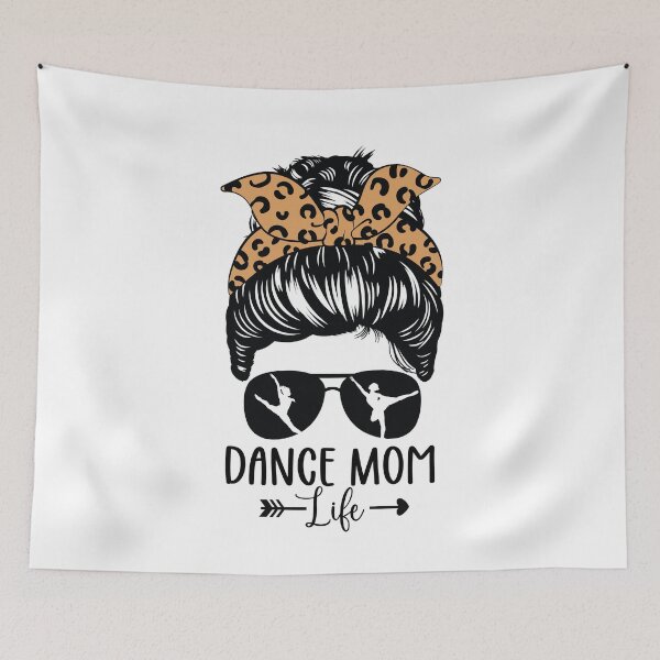 Artikelvorschau, Dance Mom Life Messy Bun Hair Lustige Leopardentänzerin entworfen und verkauft von clothesy7.